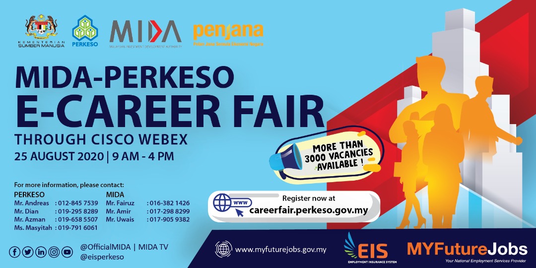 Mida Perkeso E Career Fair Mida Malaysian Investment Development Authority