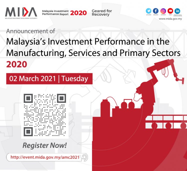 ANNOUNCEMENT ON MALAYSIA’S INVESTMENT PERFORMANCE FOR 2020 - MIDA ...